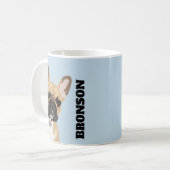 フレンチキペットドッグ |可愛いフランスのブルドッグ コーヒーマグカップ (正面左)