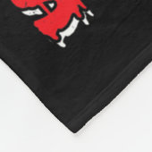 フレンチキライドショットガンハロウィン フリースブランケット (角)