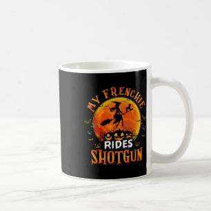 フレンチキライドshotgunブルフランスのドッグ恋人ハロー コーヒーマグカップ