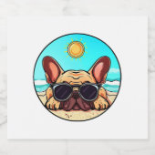 フレンチキージョーイングビーチ スパークリングワインラベル (シングルラベル)