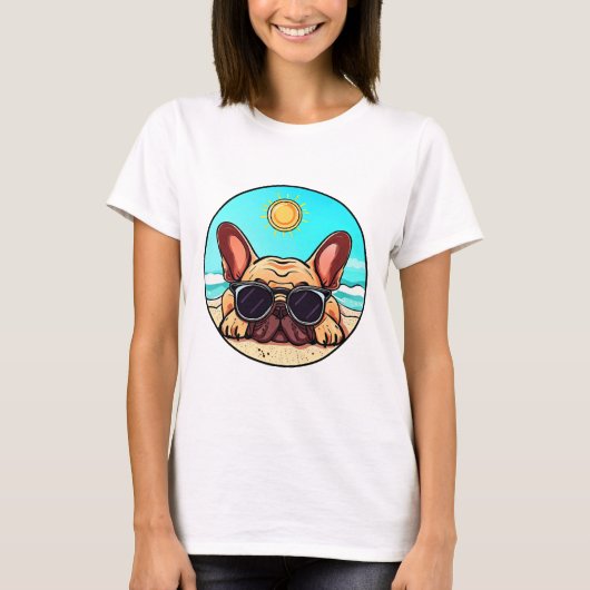 フレンチキージョーイングビーチ Tシャツ (正面)