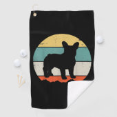 フレンチギフト |ヴィンテージフランスのブルドッグギフト ゴルフタオル (インサイチュ)