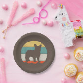 フレンチギフト |ヴィンテージフランスのブルドッグギフト ペーパープレート (パーティー)