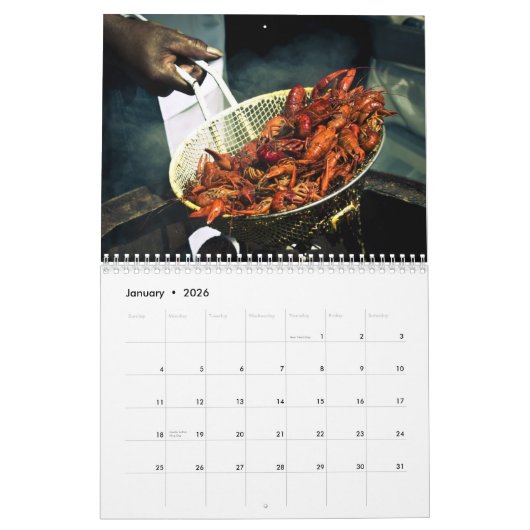 フレンチクォーターのカレンダー カレンダー (1月 2026)