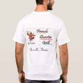 フレンチクォーターのグリル Tシャツ (裏面)