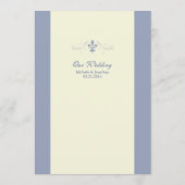 フレンチクォーターのIronworkの結婚式のイベントメニュー メニュー (裏面)