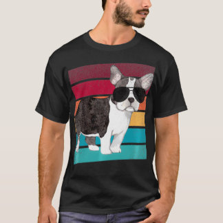 フレンチトンドッグおもしろいママパパ服飾プルオーバー Tシャツ
