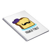 フレンチトーストの面白いパンジョーク ノートブック (右側)