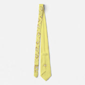 フレンチトーストフランスのブルドッグメンズタイ ネクタイ (裏面)