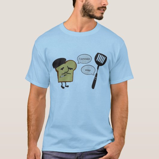 フレンチトースト対へら Tシャツ (正面)