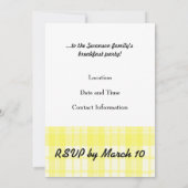 フレンチトースト - オーダーメイドの朝食招待状 招待状 (裏面)