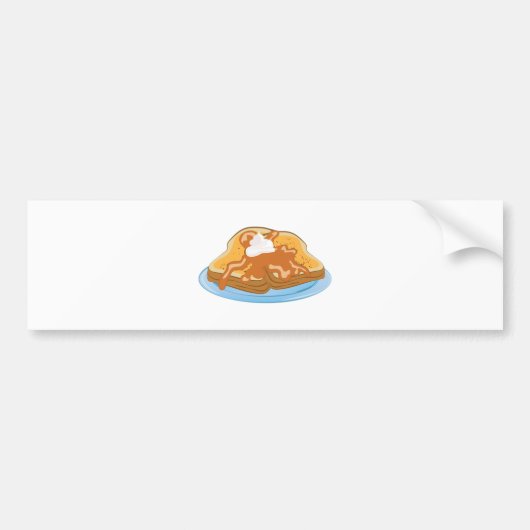 フレンチトースト バンパーステッカー (正面)