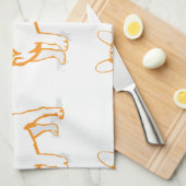 フレンチハウレルー キッチンタオル (四つ折り)