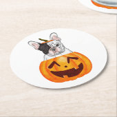 フレンチハロウィーン ラウンドペーパーコースター (アングル)
