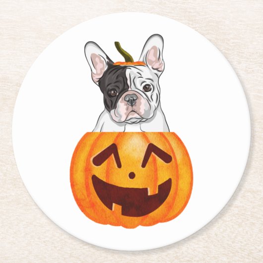フレンチハロウィーン ラウンドペーパーコースター (正面)