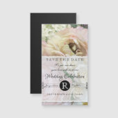 フレンチフラワーマーケットの結婚式のSave the Date マグネット (正面/裏面)