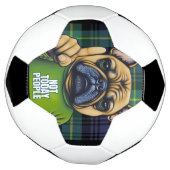 フレンチブルドッグおもしろいが今日ではない サッカーボール (回転)