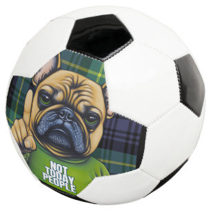 フレンチブルドッグおもしろいが今日ではない サッカーボール