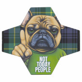 フレンチブルドッグおもしろいが今日ではない サッカーボール (フラット)