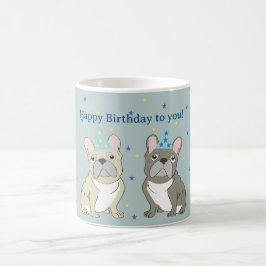 フレンチブルドッグお誕生日おめでとう コーヒーマグカップ