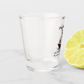 フレンチブルドッグが本を読んで飲んでる姿は記憶喪失の原因になるかも ショットグラス (左)