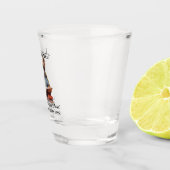 フレンチブルドッグが本を読んで飲んでる姿は記憶喪失の原因になるかも ショットグラス (右)