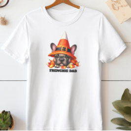 フレンチブルドッグのかわいいハロウィンキャンディコスチューム Tシャツ