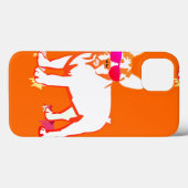 フレンチブルドッグのサングラスイラスト Case-Mate iPhoneケース (裏面 (横))