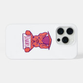 フレンチブルドッグのシニア卒業 かわいい犬 iPhoneケース (裏面横)
