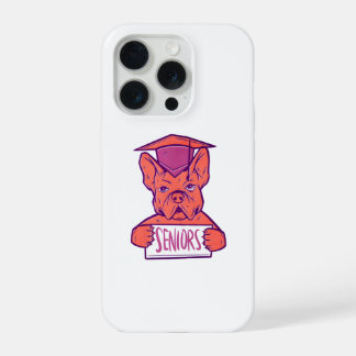 フレンチブルドッグのシニア卒業 かわいい犬 iPhone 15 PROケース