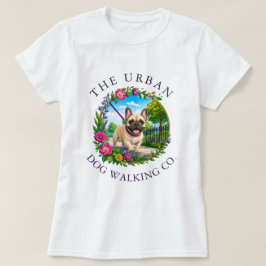 フレンチブルドッグのドッグウォーキングウェア Tシャツ