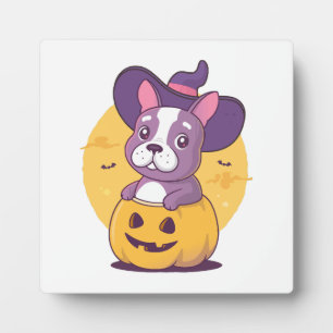 フレンチブルドッグのハロウィン フォトプラーク