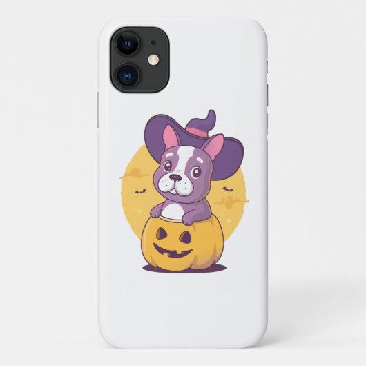 フレンチブルドッグのハロウィン Case-Mate iPhoneケース (裏面)
