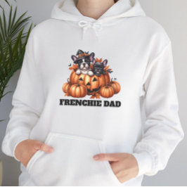 フレンチブルドッグのパパ ハロウィンのカボチャ パーカ