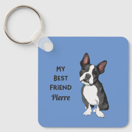 フレンチブルドッグのベストフレンド オーダーメイド ネーム アドレス キーホルダー