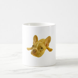 フレンチブルドッグの仔犬のイラスト入り陶器マグカップ コーヒーマグカップ