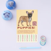 フレンチブルドッグの子犬販売チラシ チラシ (シングル)