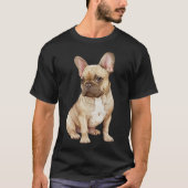 フレンチブルドッグの子犬 Tシャツ (正面)