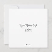 フレンチブルドッグの母の日 シーズンカード (裏面)