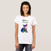 フレンチブルドッグの母 Tシャツ (正面フル)