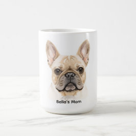 フレンチブルドッグの水彩コーヒーマグ おしゃれな犬グッズ コーヒーマグカップ