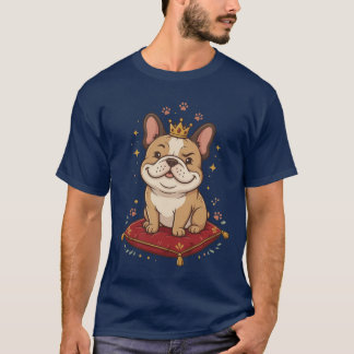 フレンチブルドッグの王様 かわいいフレンチブルドッグ好きへのギフト Tシャツ