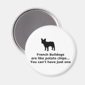 フレンチブルドッグはポテトチップスに似ている マグネット (正面/裏面)