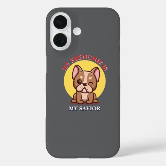 フレンチブルドッグは救世主 iPhone / iPad カー Case-Mate iPhoneケース (裏面)