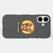 フレンチブルドッグは救世主 iPhone / iPad カー Case-Mate iPhoneケース (裏面 (横))