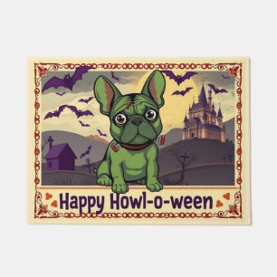 フレンチブルドッグシュタイン ハッピーハウロウィン ドアマット