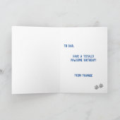 フレンチブルドッグパパの誕生日 カード (内部)