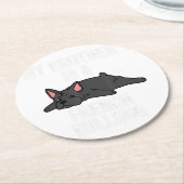 フレンチブルドッグラバー ストーンコースター|ラバーギフト ラウンドペーパーコースター (アングル)