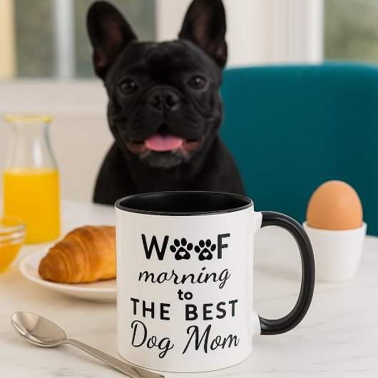 フレンチブルドッグ好きな愛犬家ママ マグカップ
