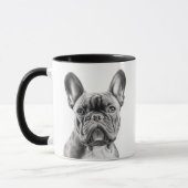 フレンチブルドッグ好きな愛犬家ママ マグカップ (左)